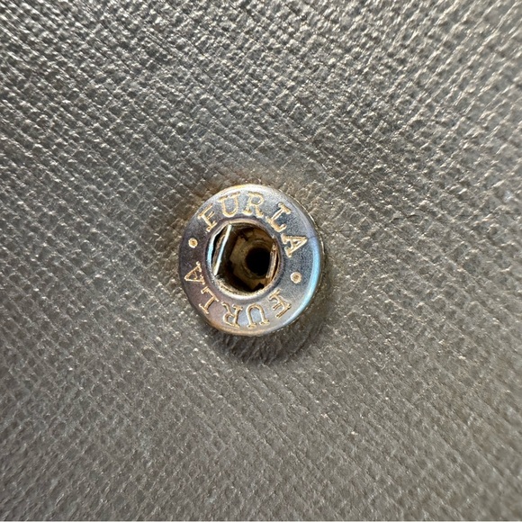 FURLA Long Flap-Style Continental Gold Tone Saffiano Leather Wallet - Picture 8 of 16